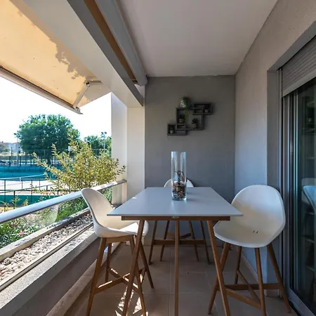 公寓 Classy W Terrace@teniscourt 斯普利特